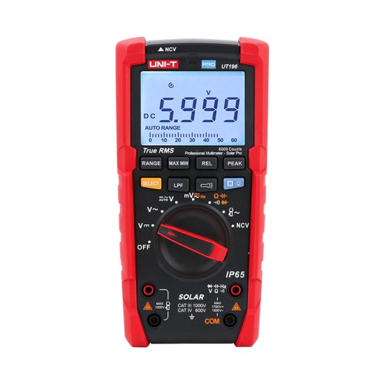 UT196 1700V DC True RMS Professional Multimeter – Solar Pro-Electrical Test Equipment-Industrial Multimeter-Solar System Maintenance Tool