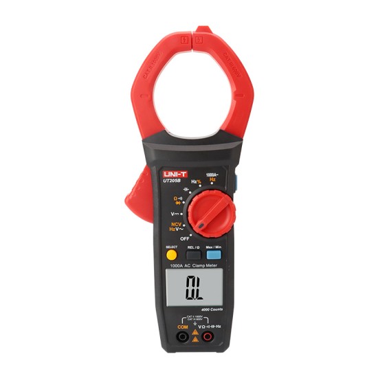 UT205B 1000A AC Clamp Meter-True RMS Clamp Meter-Electrical Measurement Tool-Professional AC Tester-Safety Certified Clamp Meter