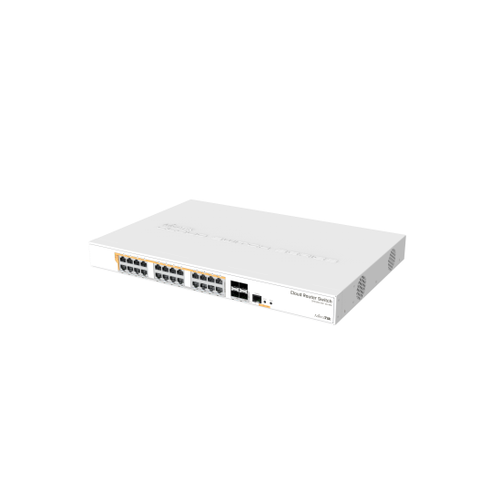 28 independent port switch CRS328-24P-4S+RM-Advanced Network Switch-Enterprise-Class Switch-High-Speed Data Transfer Switch-Switch Traffic Management