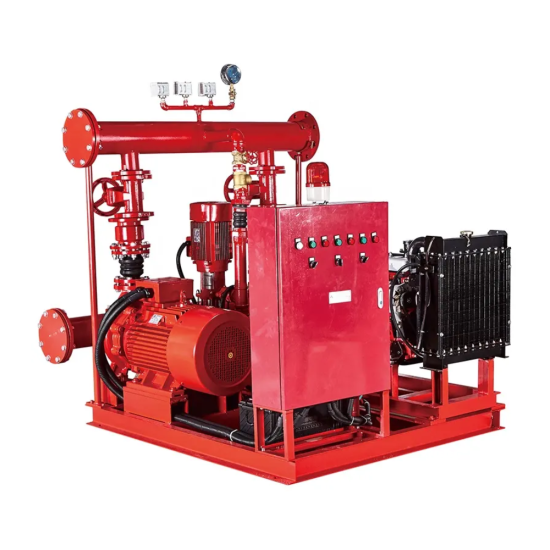 Fire diesel-electric-jockey pump set & Global FireReliant Set - High-Reliability Diesel-Electric Pump Set