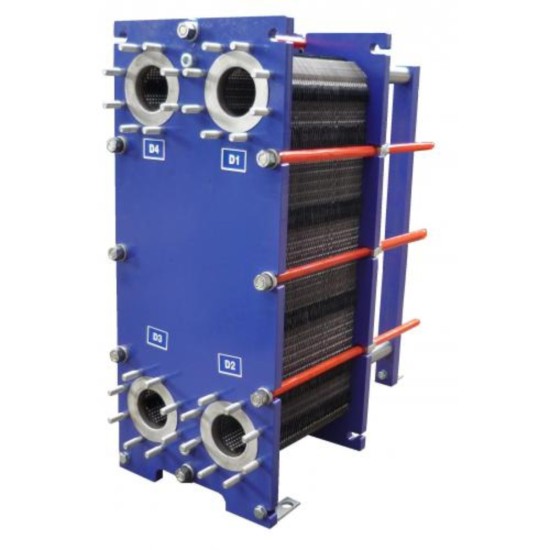 Plate heat exchanger, industrial steam, oil, water, air energy, floor heating, detachable, BR stainless steel, cold and heat exchange equipment