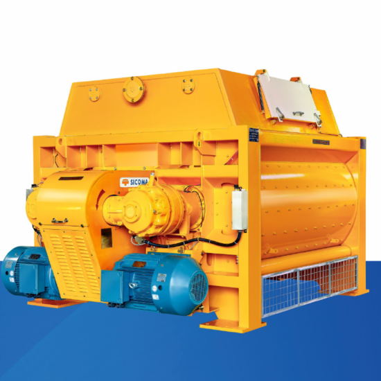 Standard double horizontal shaft commercial concrete mixer-Commercial Mixing Equipment-High-Efficiency Concrete Mixing-Suitable for Various Material Ratios